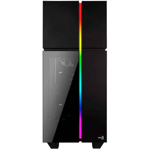 Gabinete Gamer AEROCOOL Playa Cristal Templado RGB USB 3.0 PLAYA-G-BK-V3 