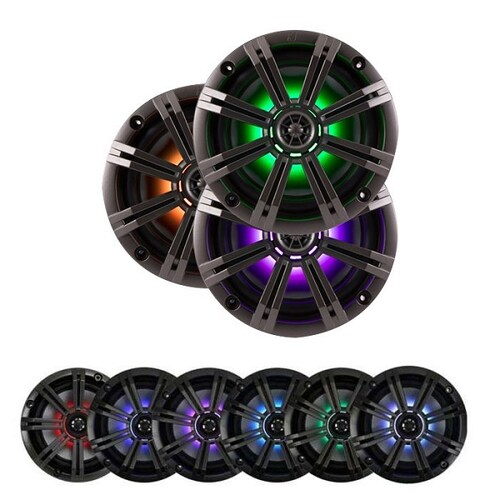 Bocinas Marinas Kicker D 6.5 Con Led Colors Racer Km654lcw