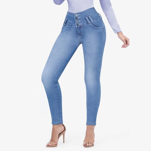 Comfy Jeans Ciclon Paquete 3 pzas Negro Azul Claro y Medio Mediano