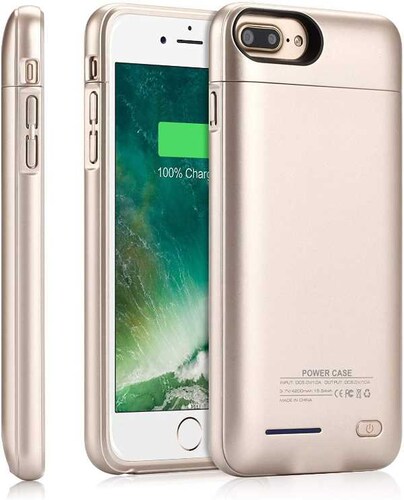 Funda con batería de emergencia Gadgets & fun para iphone 7/8 , 7/8 Plus , x y Xs  Rose gold 