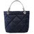 Bolsa Azul Marino para mujer marca Sundar de asas intercambiables modelo Rombos colores con Cierre.