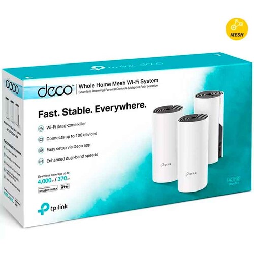 Access Point TP-LINK DECO M4 AC1200 Dual Band 802.11ac 1200Mbps 3-Pack 