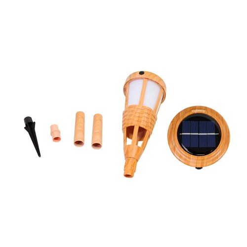 Lampara Solar Tipo Antorcha 40 Leds Para Jardin Impermeable