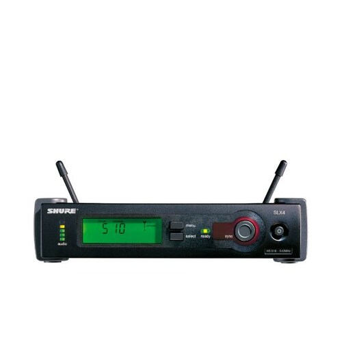 Receptor de diversidad SHURE SLX4 Antenas de 1/4 de Onda Salidas XLR