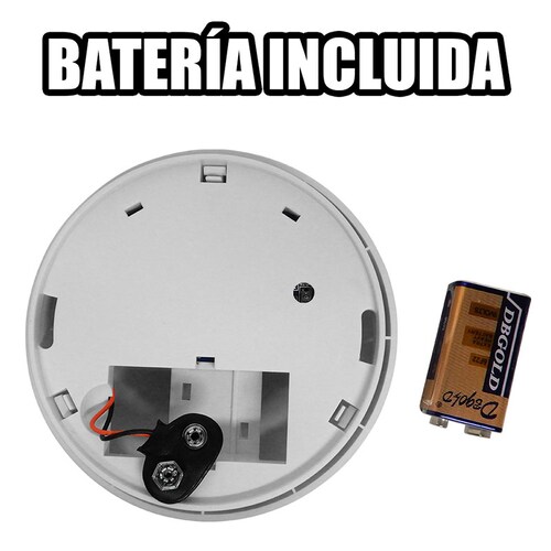 Alarma Detector Sensor Humo Independiente Sirena Incendio
