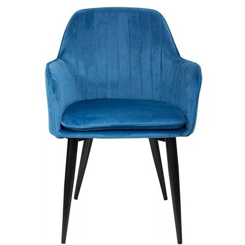 Sillon Eames Kit Sillones Tapizados  4 Sillas Vintage Cafeteria Comedor Azul