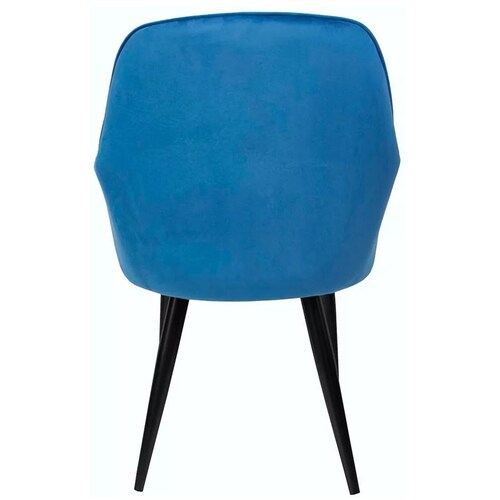Sillon Eames Kit Sillones Tapizados  4 Sillas Vintage Cafeteria Comedor Azul
