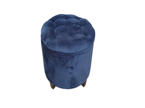 BAUL TABURETE KENIA AZUL ESPACIO MUEBLES (ENTREGA UNUCAMENTE EN CDMX Y AREA METROPOLITANA)