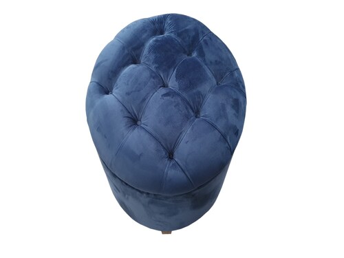 BAUL TABURETE KENIA AZUL ESPACIO MUEBLES (ENTREGA UNUCAMENTE EN CDMX Y AREA METROPOLITANA)