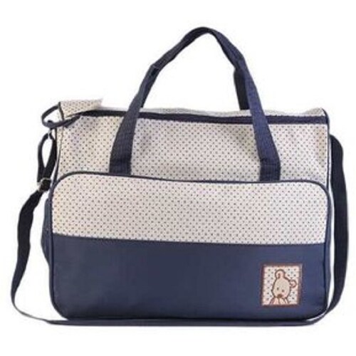 Mochila Bolsa Panalera Moderna Para Bebe Set 5 Piezas Color Azul