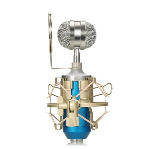 Microfono Condensador Profesional Bm8000 Color Azul
