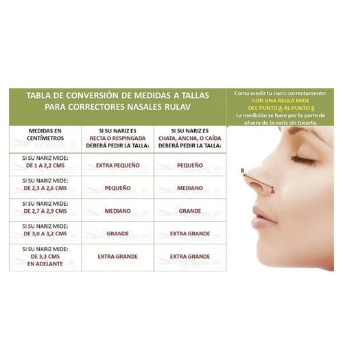 Corrector Nasal Rulav Extra Grande