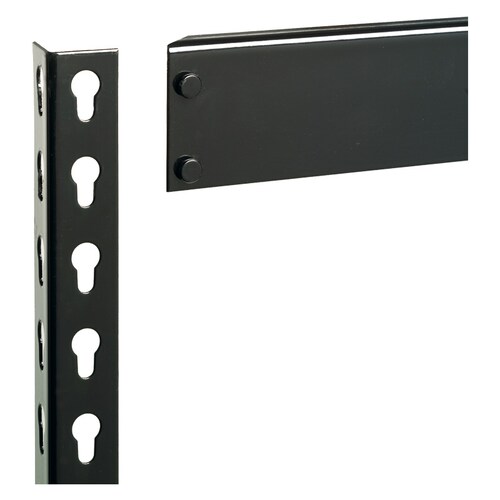 Anaquel metÃ¡lico tipo rivet armable de 5 repisas ajustables, color negro