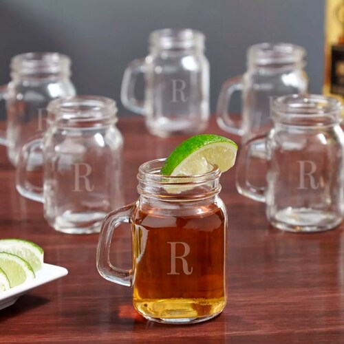 24pz Frasco Mini Tequilero De Vidrio Tapa Mantel 4oz / 118ml