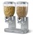  Dispensador Doble de cereal color Plata Zevro Modelo GAT-202