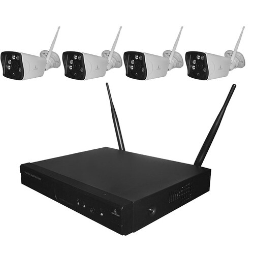 Kit Camaras Seguridad Inalambricas Cctv Wifi Ip 1080p 2 Mp