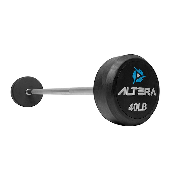 Peso Fijo Barra 40 Kg Barra Recta Peso Integrado Gym Crossfit