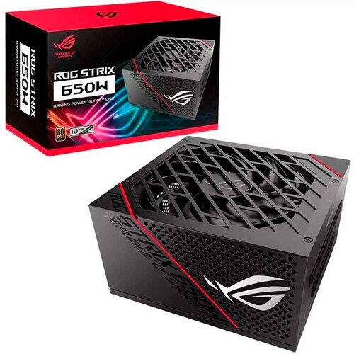 Fuente de Poder PC 650W Gamer ASUS ROG STRIX 80 Plus Gold ROG-STRIX-650G 
