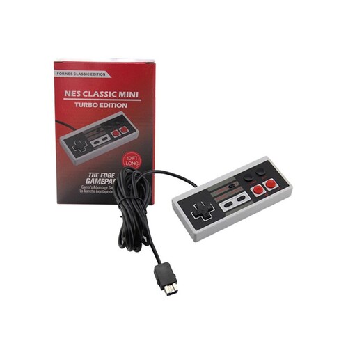 Mini NES Control Alámbrico Compatible Con Mini NES (Blanco)