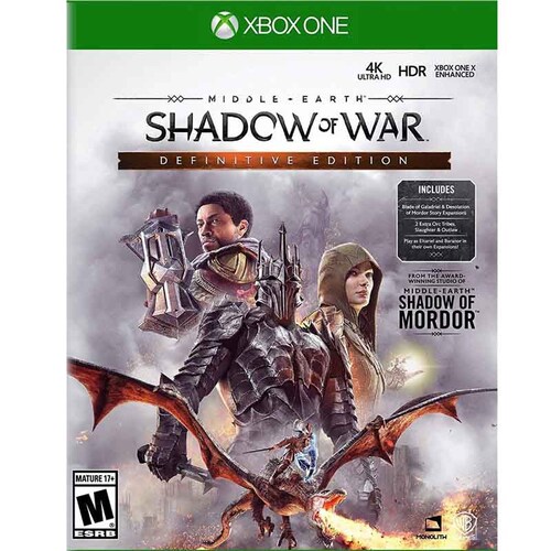Xbox One Juego Middle Earth Shadow Of War Definitive Edition