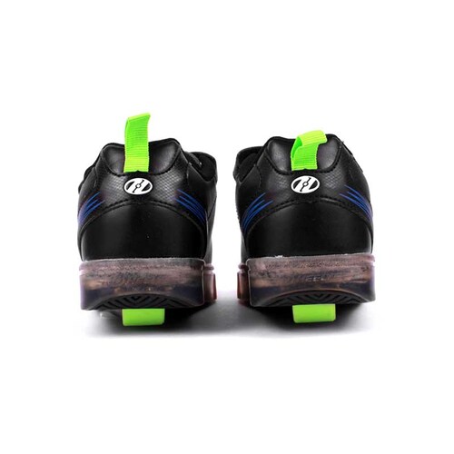 Tenis Patín Para Niño Heelys Negro De Luz Led A Sensor Con Dos Ruedas Desmontables