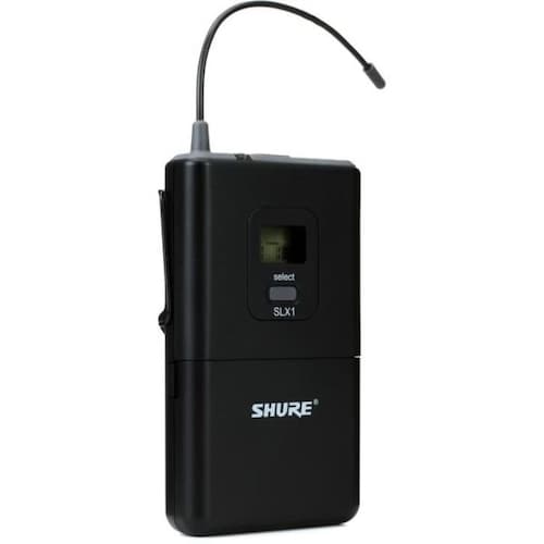 Transmisor de Cuerpo SHURE SLX1 Inalámbrico UHF 960 Frecuencias