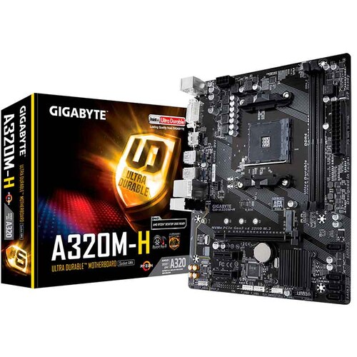 Tarjeta Madre GIGABYTE GA-A320M-H AMD AM4 Micro ATX 