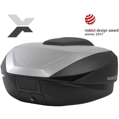 TOP CASE SHAD SH59X ALUMINIO  MALETERO EXPANDIBLE CON CERRADURA UNIVERSAL 
