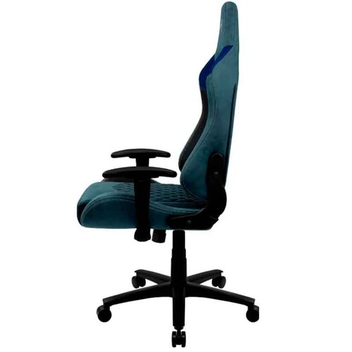 Silla Gamer AEROCOOL DUKE STEEL BLUE Polipiel Ergonomica Ajustable 