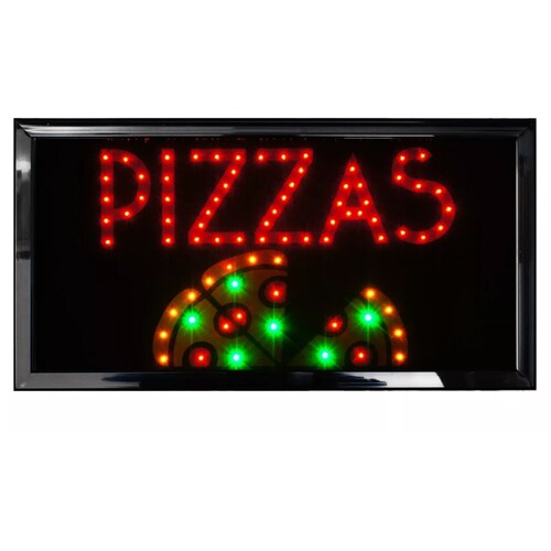 Te presento..... El ANUNCIO LUMINOSO DE PIZZA con leds ultra brillantes Para tu Negocio.
