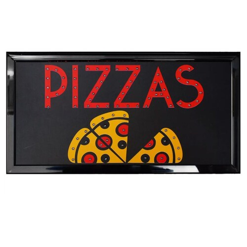 Te presento..... El ANUNCIO LUMINOSO DE PIZZA con leds ultra brillantes Para tu Negocio.