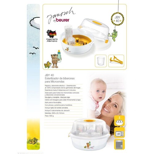 Esterilizador de Biberones P/ Microondas Baby Care Beurer.