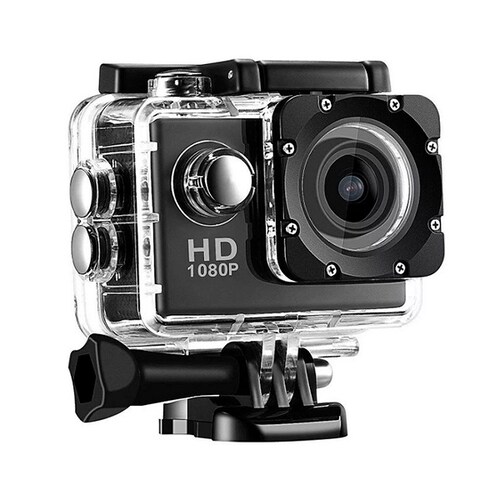 Cámara Deportiva 1080 Full HD, Sumergible Agua
