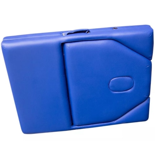 Cama De Masaje Portatil Camilla Spa Reclinable Estuche Profesional Mesa Azul Fisioterapia Tatuajes Nanofort