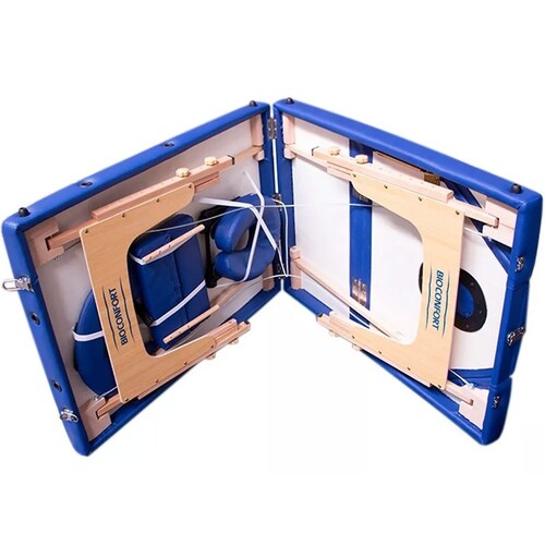 Cama De Masaje Portatil Camilla Spa Reclinable Estuche Profesional Mesa Azul Fisioterapia Tatuajes Nanofort