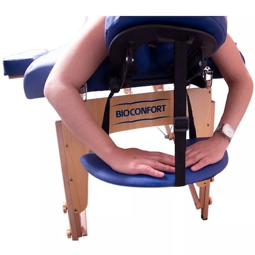 Cama De Masaje Portatil Camilla Spa Reclinable Estuche Profesional Mesa Azul Fisioterapia Tatuajes Nanofort