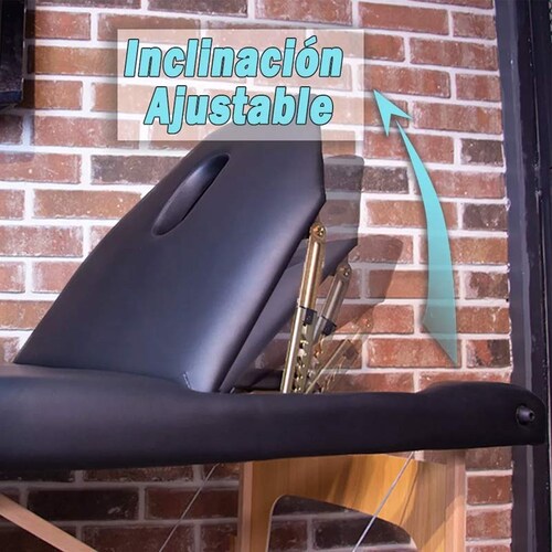 Cama De Masaje Portatil Camilla Spa Reclinable Estuche Profesional Mesa Azul Fisioterapia Tatuajes Nanofort
