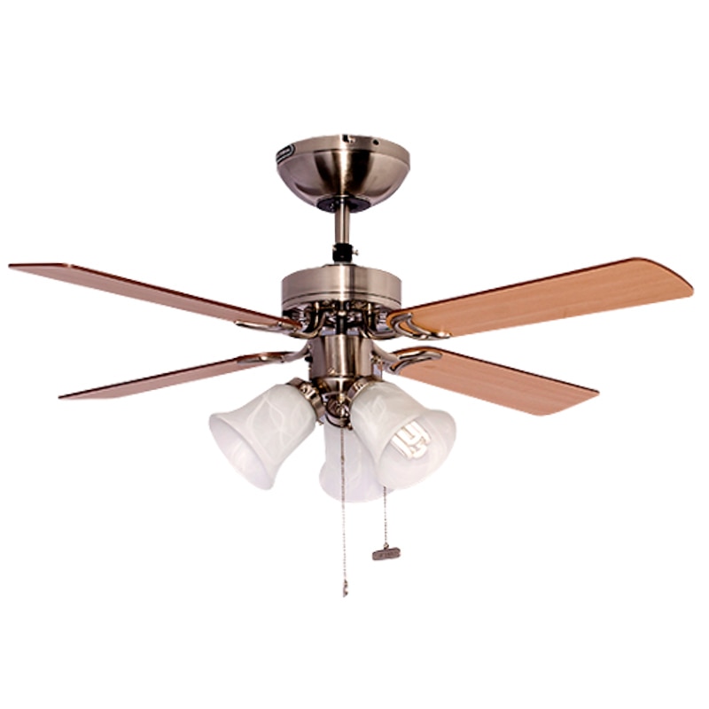 Masterfan Oporto 42" Satinado Ventilador De Techo Con Luz