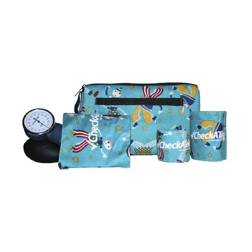 Kit Baumanometro Pediatrico Brazales Esteto Simple Checkatek.
