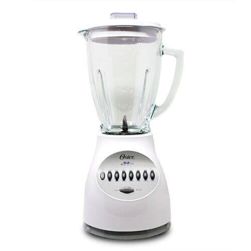 Licuadora 14 Vel V/vidrio Slope Blender Blanca Oster 6694