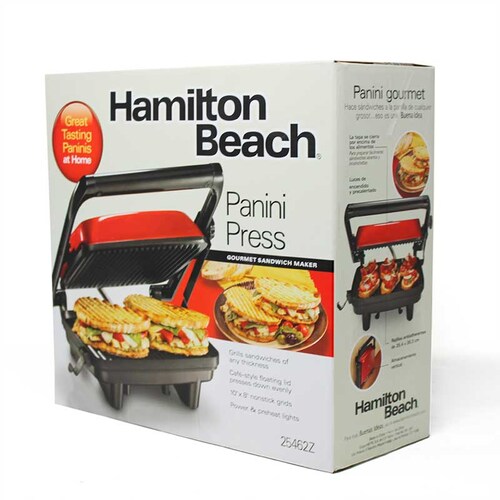 Hamilton Beach Panini Press Gourmet Sandwich Maker, 25462Z