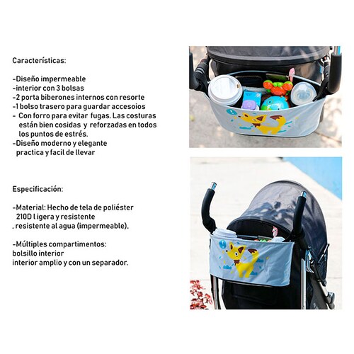 Organizador Bolsa Estuche Carreola Impermeable Mochila 3166