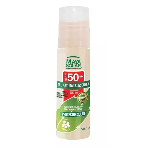 Bloqueador Solar Biodegradable  Fps 50 Maya Solar 75 Ml