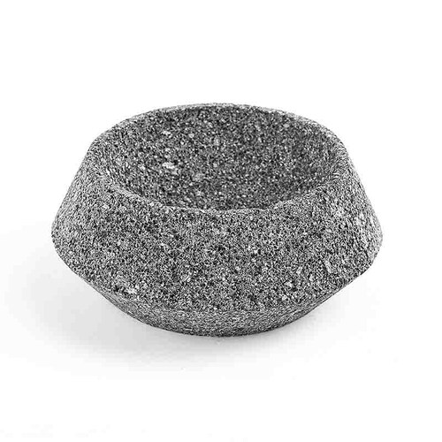 Mortero Artesanal Modelo Fox De Piedra Volcánica