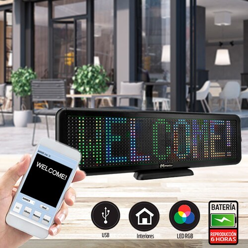 Letrero LED Porgramable por Bluetooth master  ML-LETBT