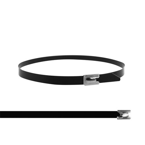 CINTURON DE ACERO INOXIDABLE DE 36 CM X 7.9MM CON RECUBRIMIENTO BOLSA CON 100 PZAS MARCA THORSMAN 4100-03000.