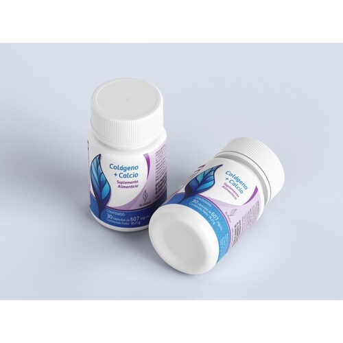 30 Capsulas Colageno Calcio Cuidado Cabello Piel Herbolare