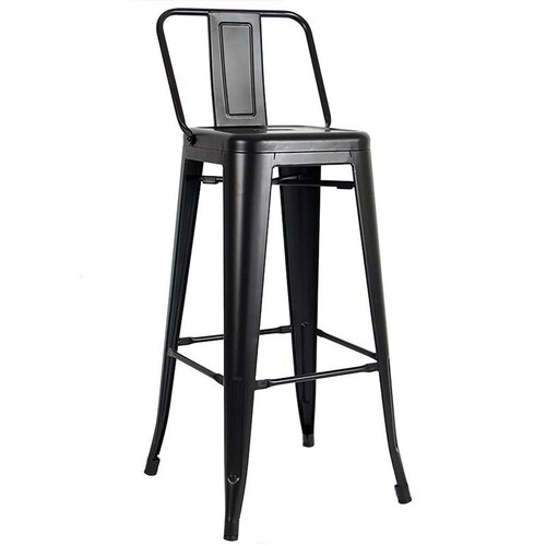 Kit 4 Bancos Tolix  Alto Cafeteria  Vintage  Bar Metal Barra Comedor Jardin 