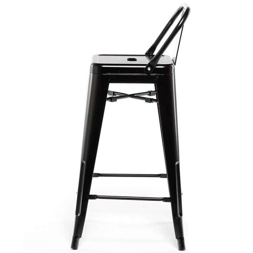 Kit 4 Bancos Tolix  Alto Cafeteria  Vintage  Bar Metal Barra Comedor Jardin 