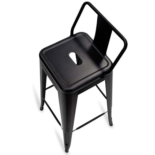Kit 4 Bancos Tolix  Alto Cafeteria  Vintage  Bar Metal Barra Comedor Jardin 
